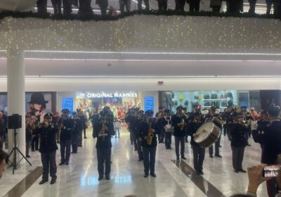 La Fanfara della Polizia di Stato e Polizia Sportswear a Cinecittà 2 per dire no alla violenza sulle donne