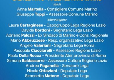 La Lega al gran completo a Marino per parlare di sviluppo e territorio